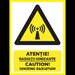 Placuta atentie radiatii ionizante caution ionizing radiation